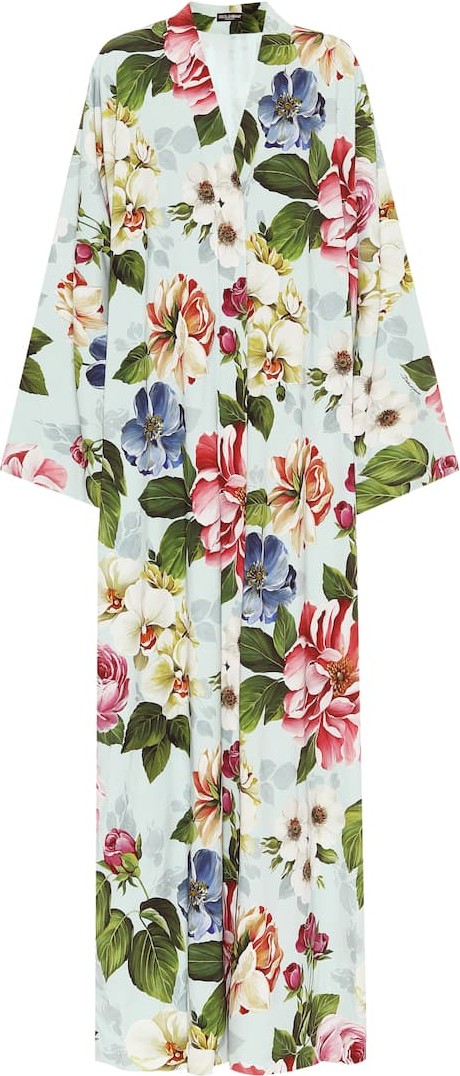 Dolce & Gabbana Floral-printed crêpe dress