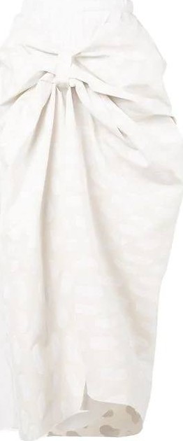 Marni knot detail skirt