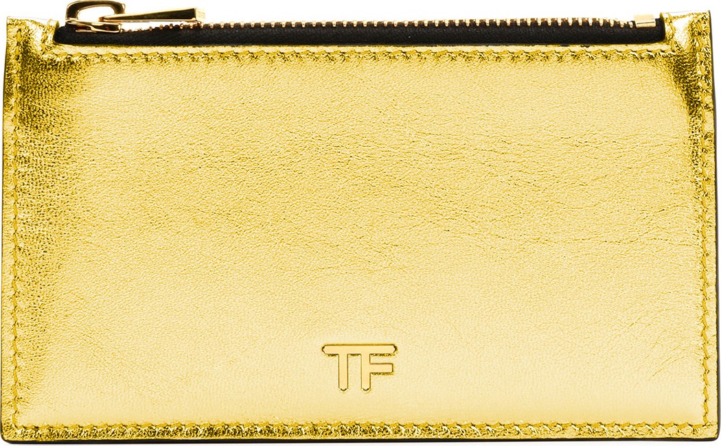 TOM FORD Laminated Large Zip Wallet