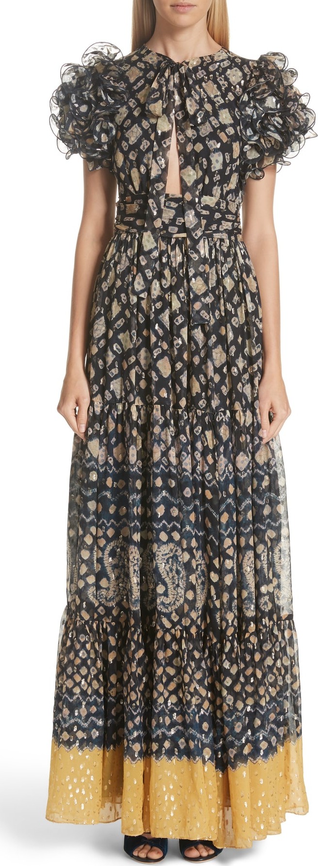 Ulla Johnson Umbra Silk Blend Maxi Dress
