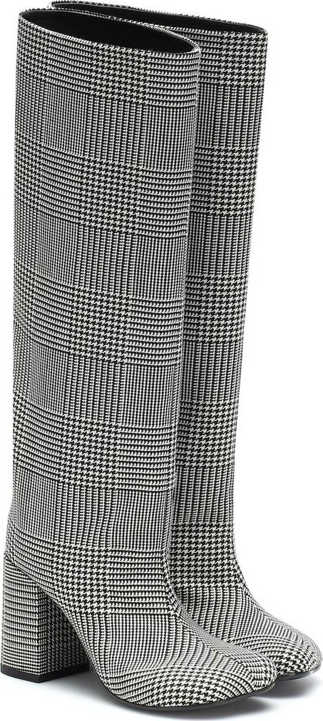 MM6 Maison Margiela Houndstooth boots