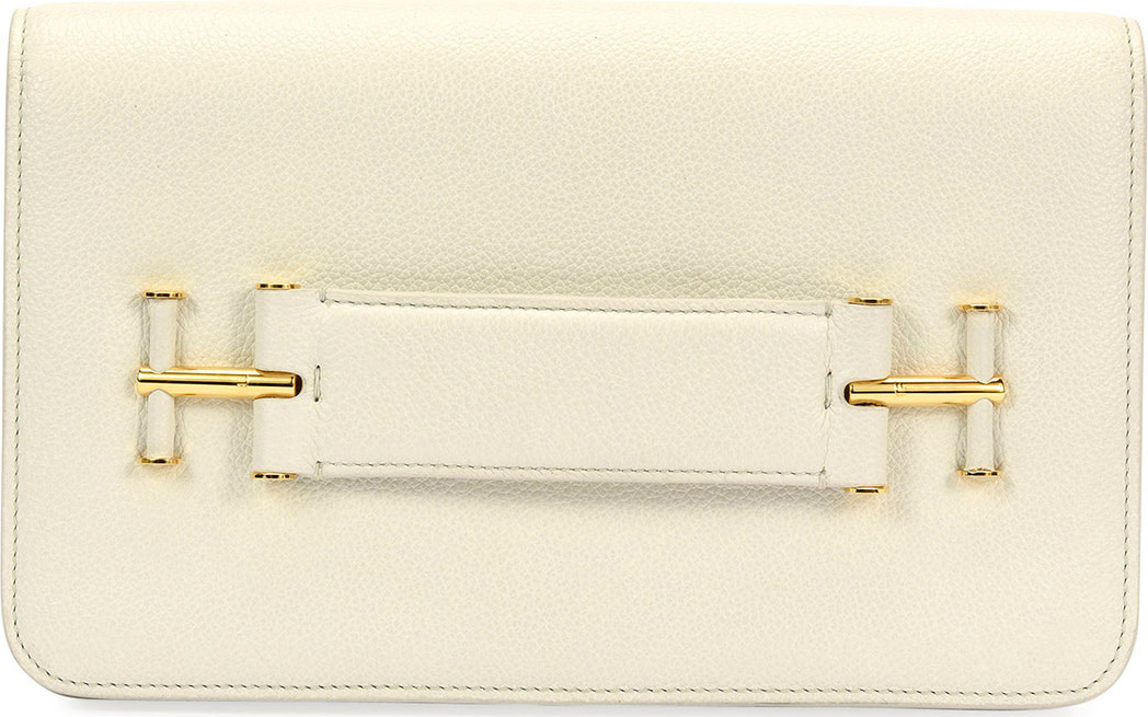 TOM FORD Tara Grain Calf Clutch Bag
