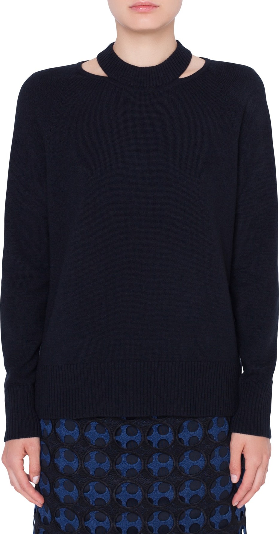 Akris Punto Semi Circle Cutout Pullover