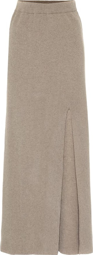 Nanushka Paak cashmere-blend maxi skirt