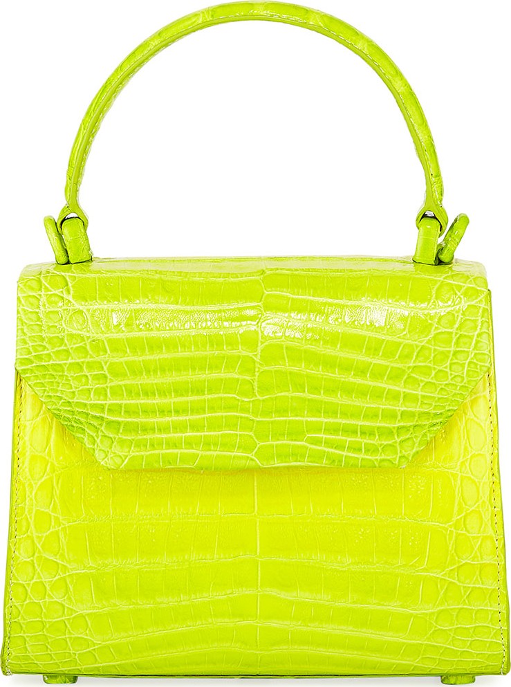 Nancy Gonzalez Crocodile Small Flap Top-Handle Crossbody Bag