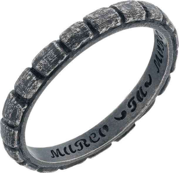 Marco Dal Maso Men's Vintage Silver Band Ring, Size 10