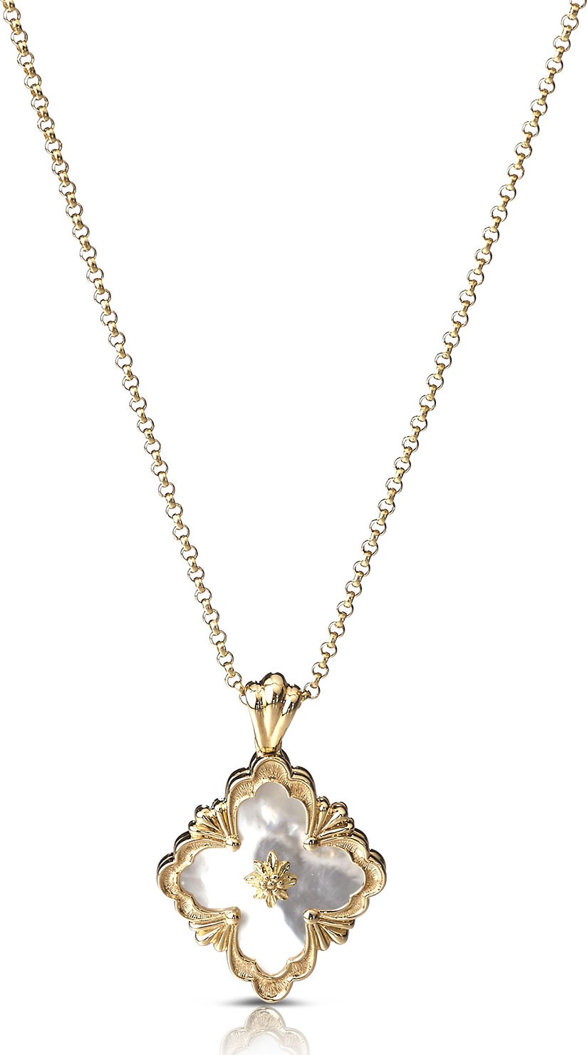 Buccellati 18k Mother-of-Pearl Opera Pendant Necklace