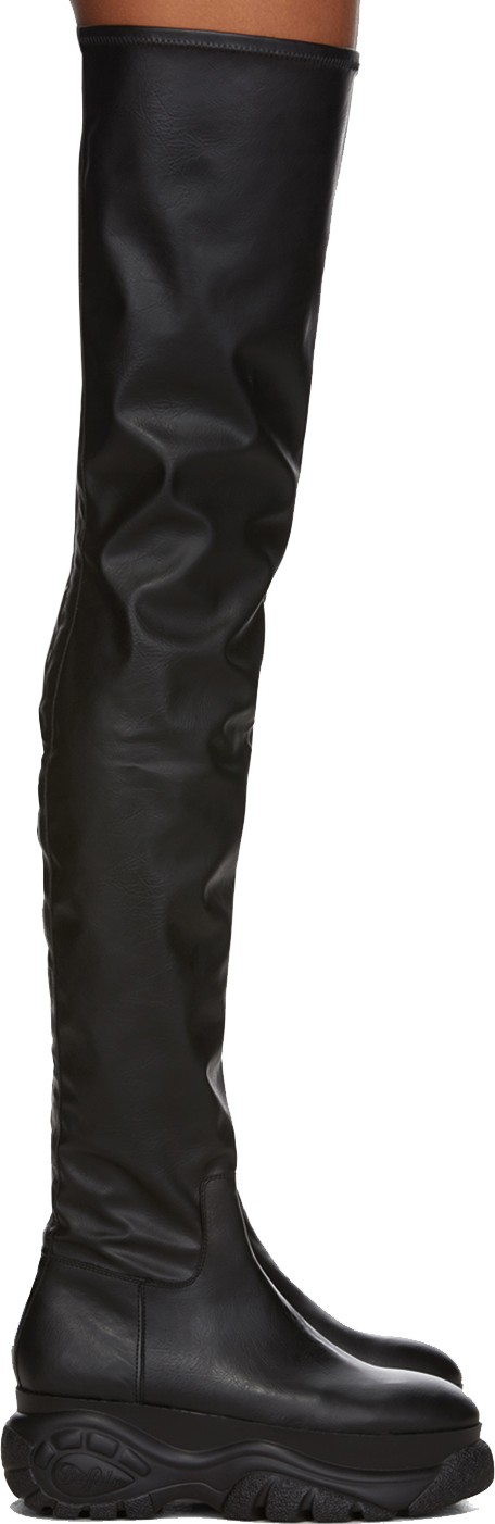 032c Black Buffalo London Edition Over-The-Knee Boots