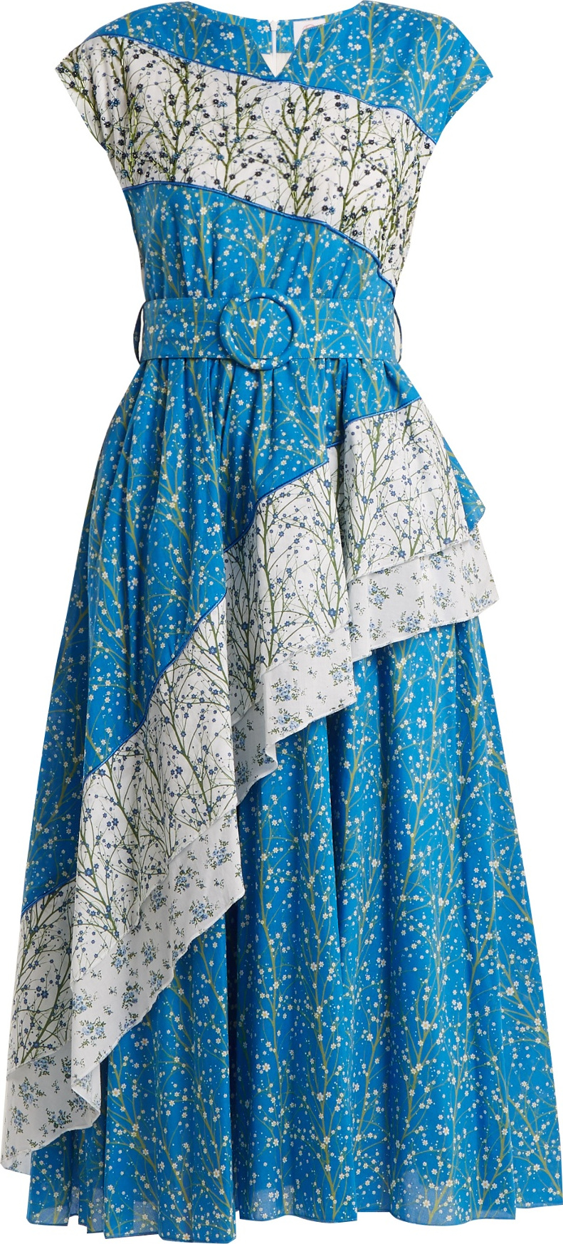 Gül Hürgel Bead-embellished floral-print dress