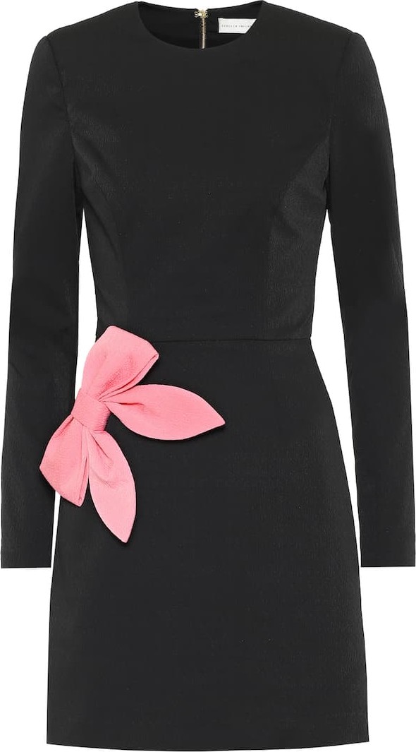 Rebecca Vallance Winslow bow-embellished crêpe dress