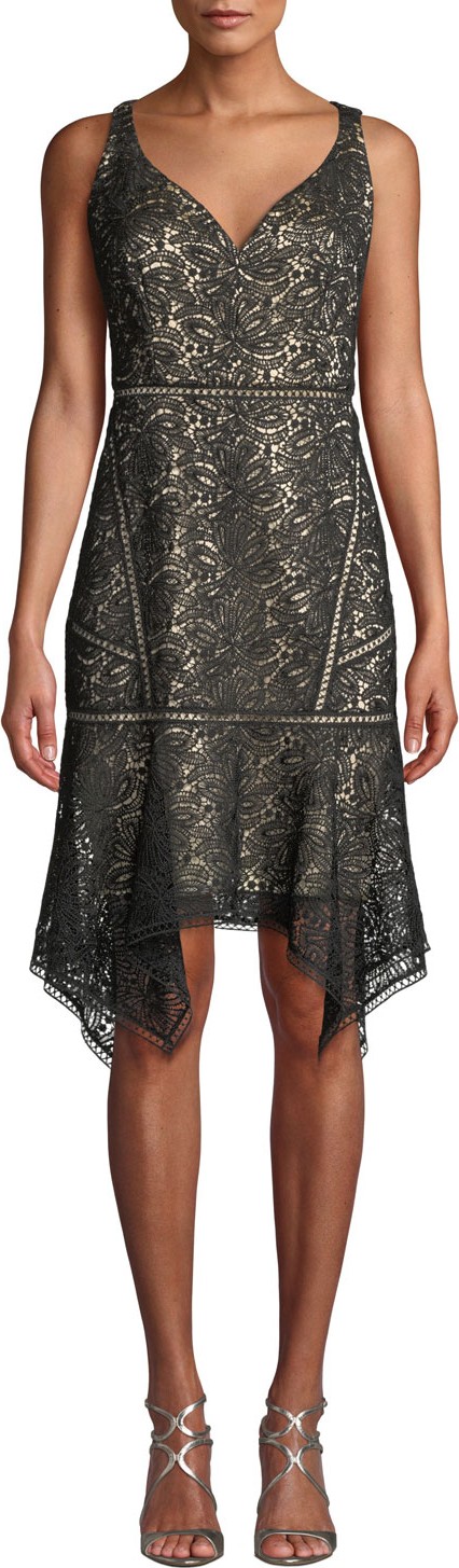 Elie Tahari Mariya Sleeveless Lace Dress
