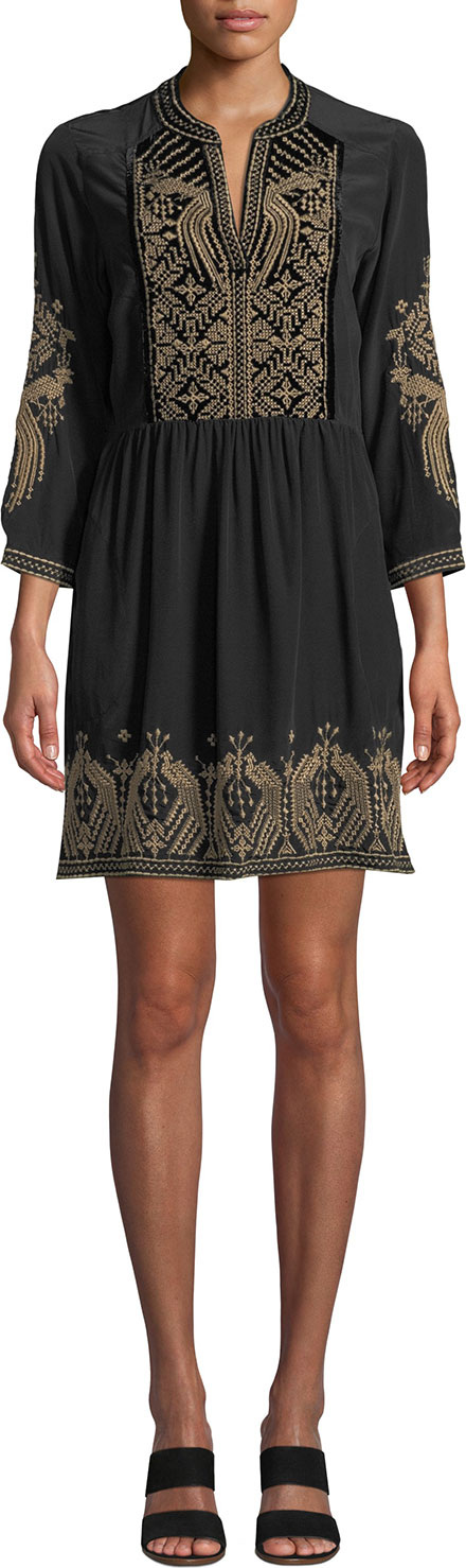 Johnny Was Himmel Boho Henley Dress