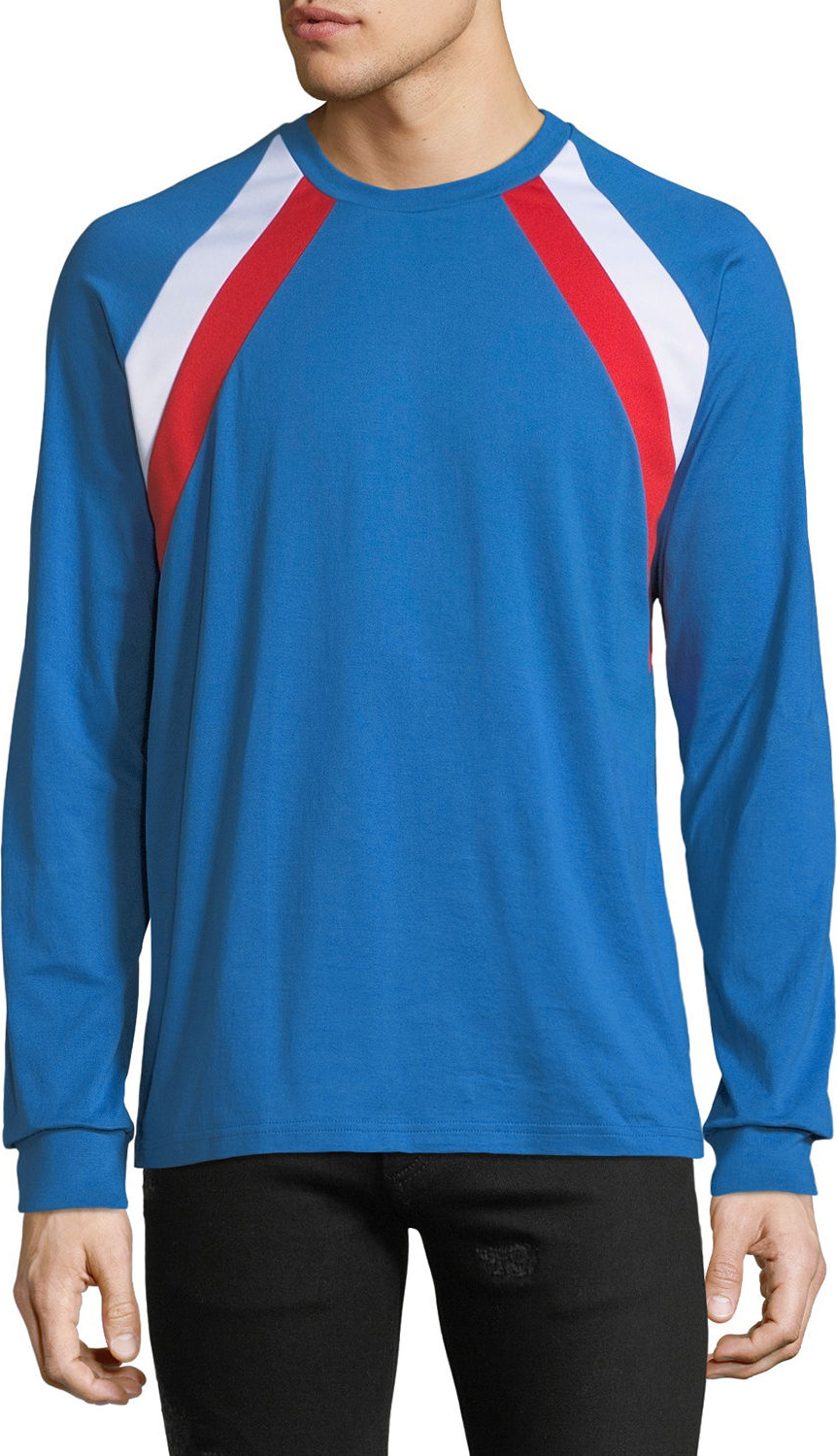 Givenchy Men's Colorblock Long-Sleeve T-Shirt