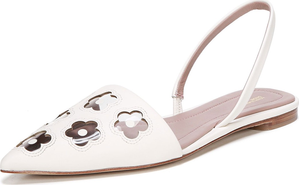 DIANE von FURSTENBERG Koko Leather Flower Flats