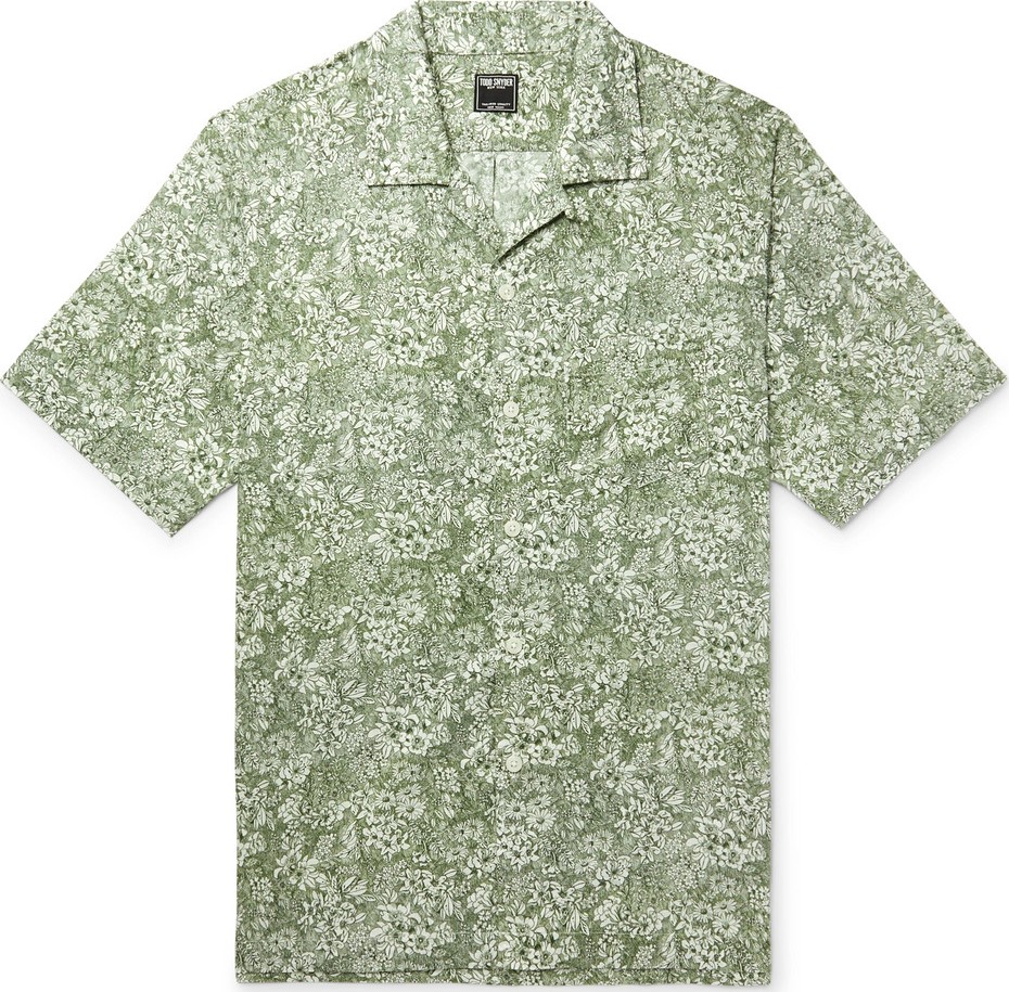 Todd Snyder + Liberty London Camp-Collar Printed Cotton-Poplin Shirt