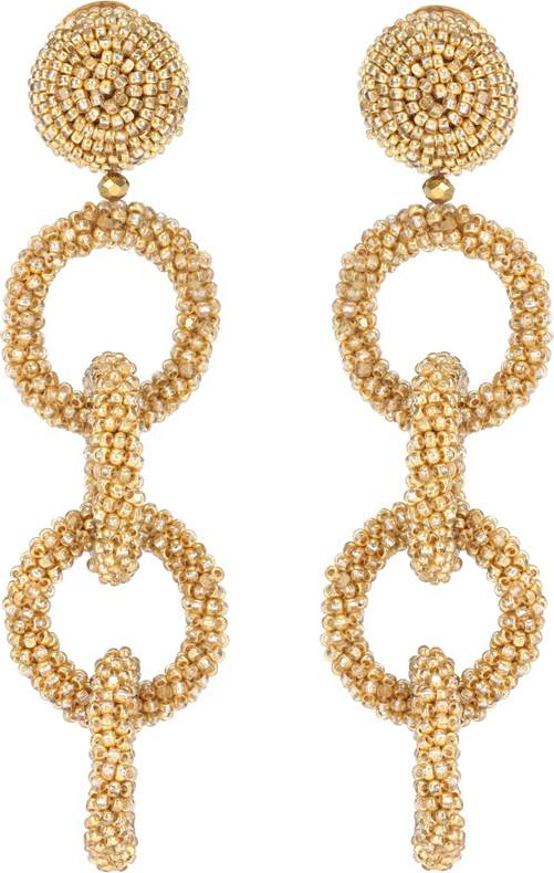 Oscar De La Renta Crystal-embellished earrings