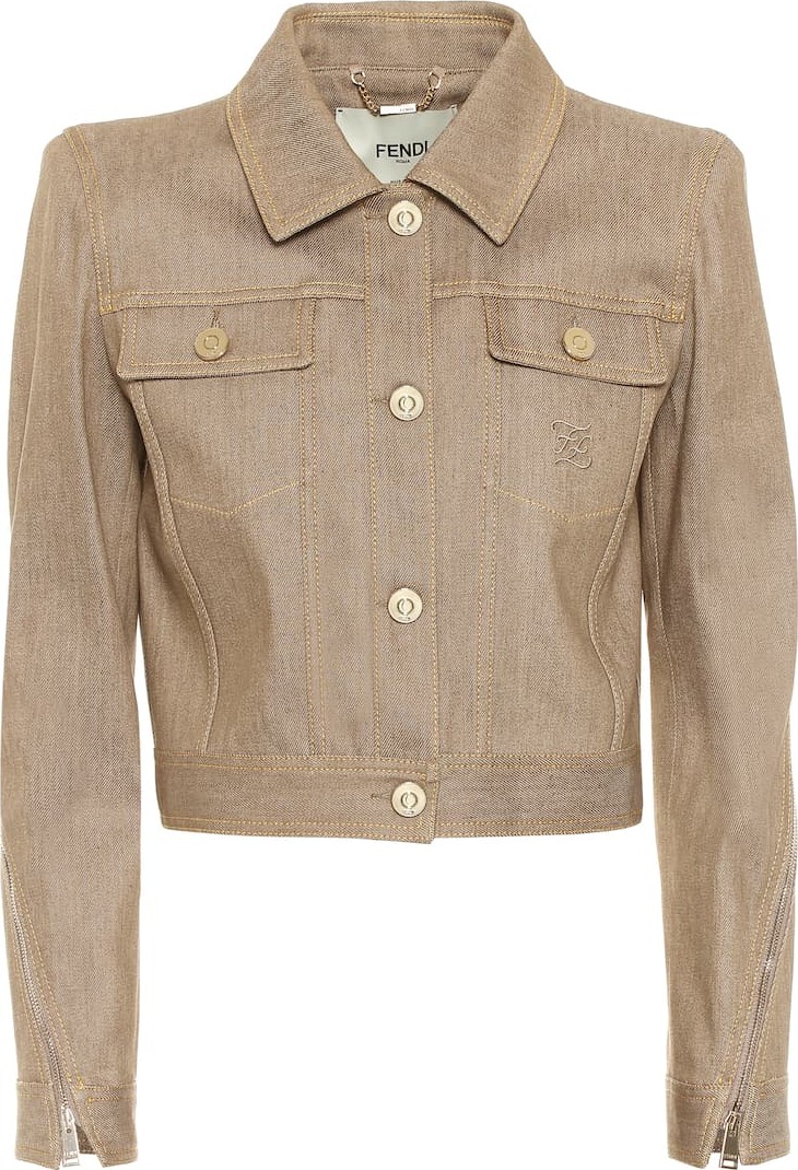 Fendi Cropped denim jacket