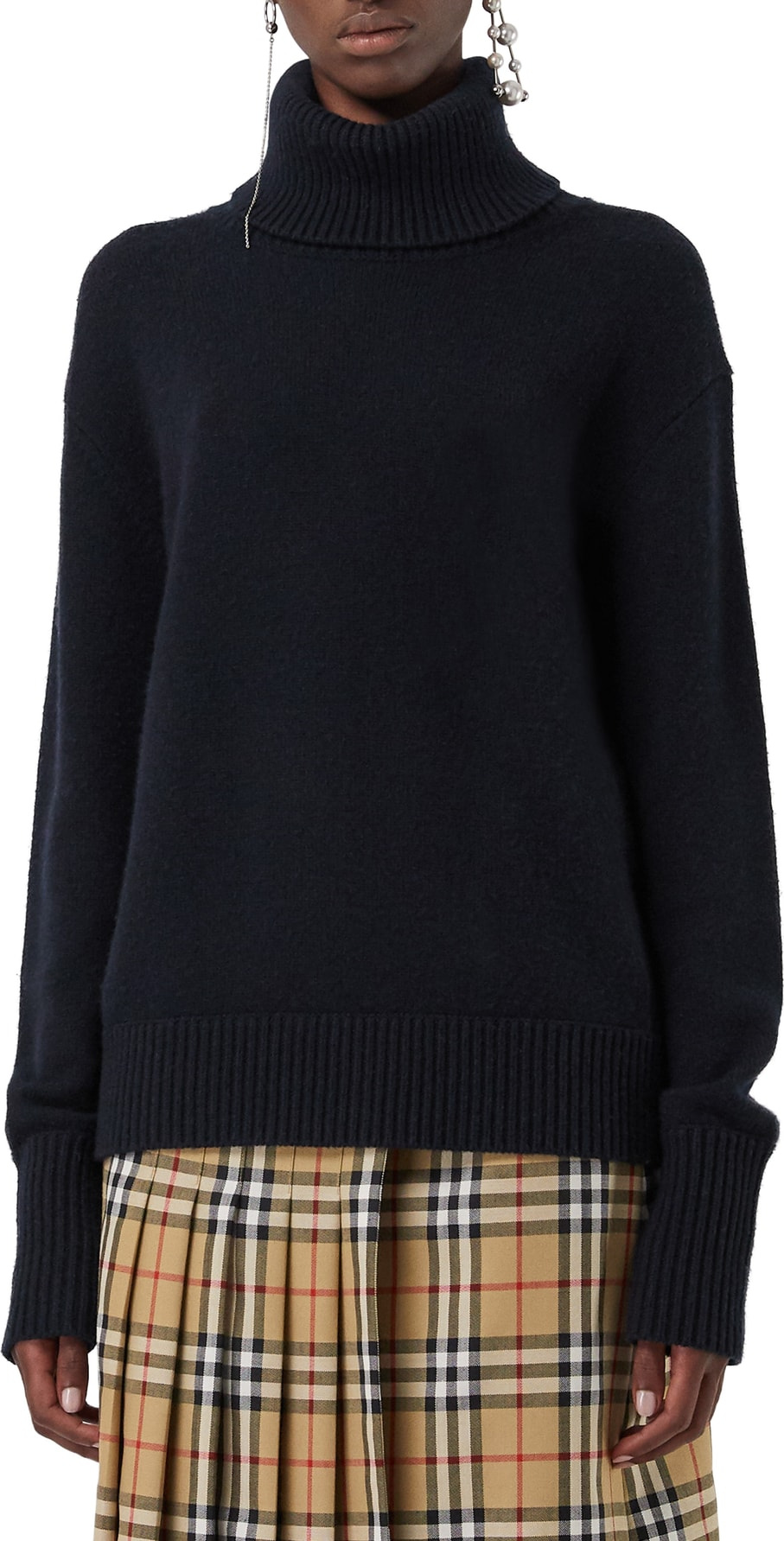 Burberry London England Lockeridge Archive Logo Cashmere Sweater