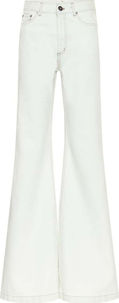 Matthew Adams Dolan High-rise wide-leg jeans