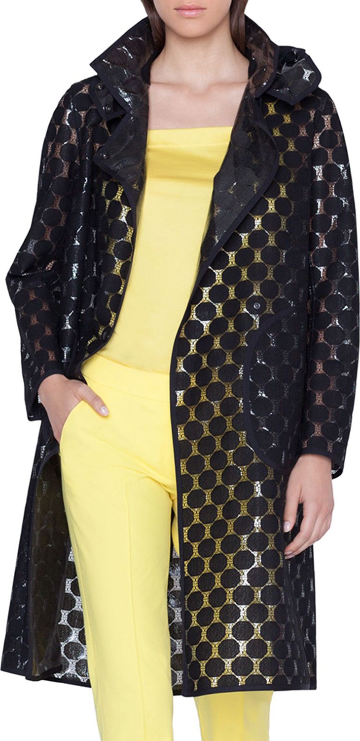 Akris Punto Dot-Lace Raincoat