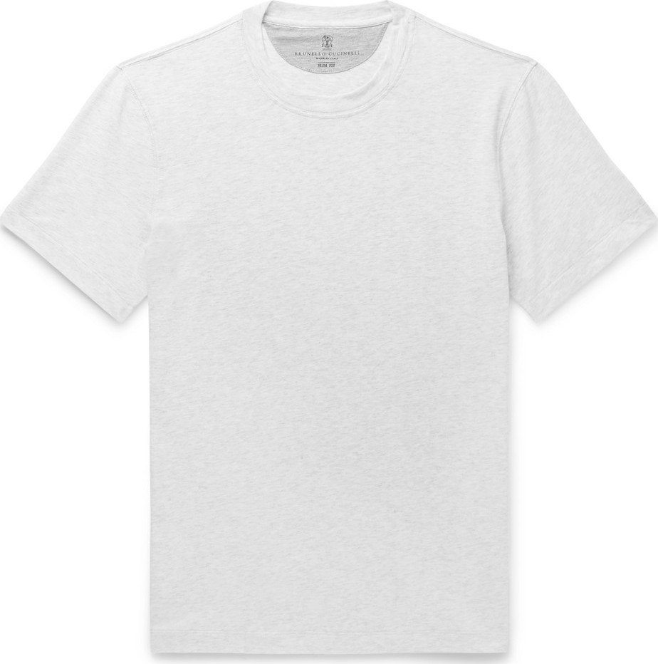 Brunello Cucinelli Mélange Cotton-Jersey T-shirt