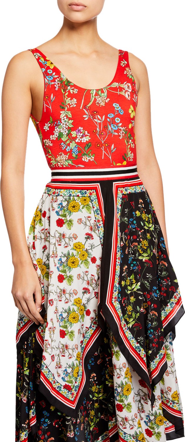 Alice + Olivia Arona Low Scoop Bodysuit