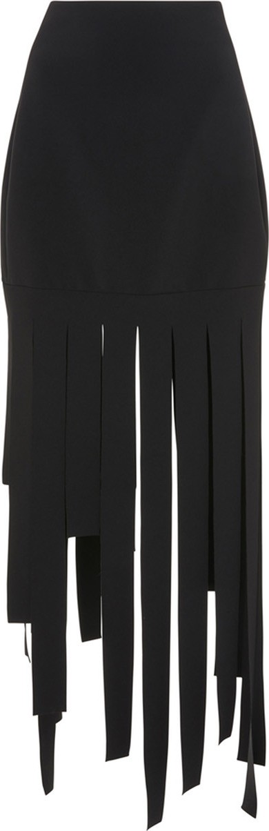 Carmen March fringed midi skirt