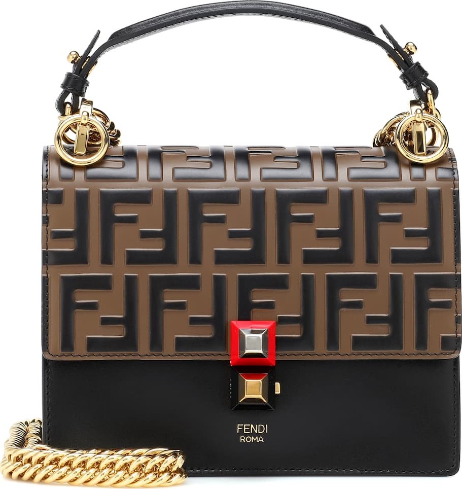 Fendi Kan I Small leather shoulder bag
