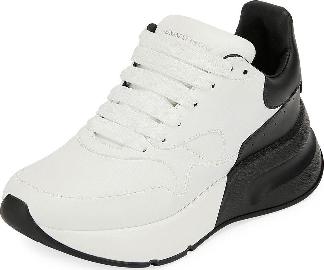 Alexander McQueen Two-Tone Runner Sneakers with Exaggerated Sole
