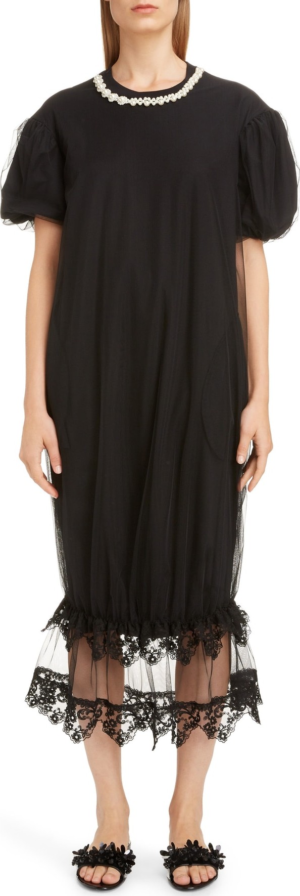 Simone Rocha Tulle Puff T-Shirt Dress