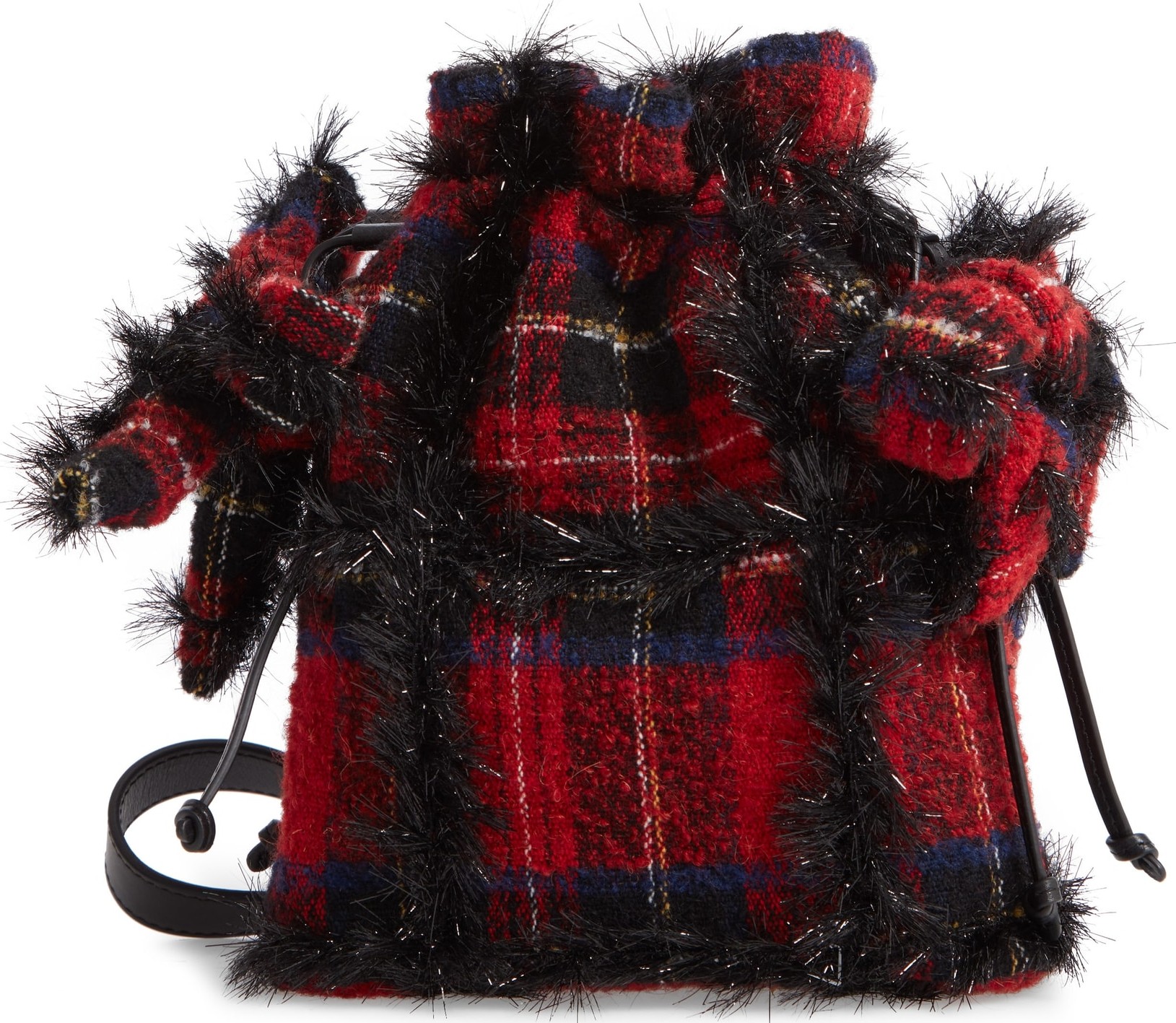 Simone Rocha Tartan Bow Pouch Bag
