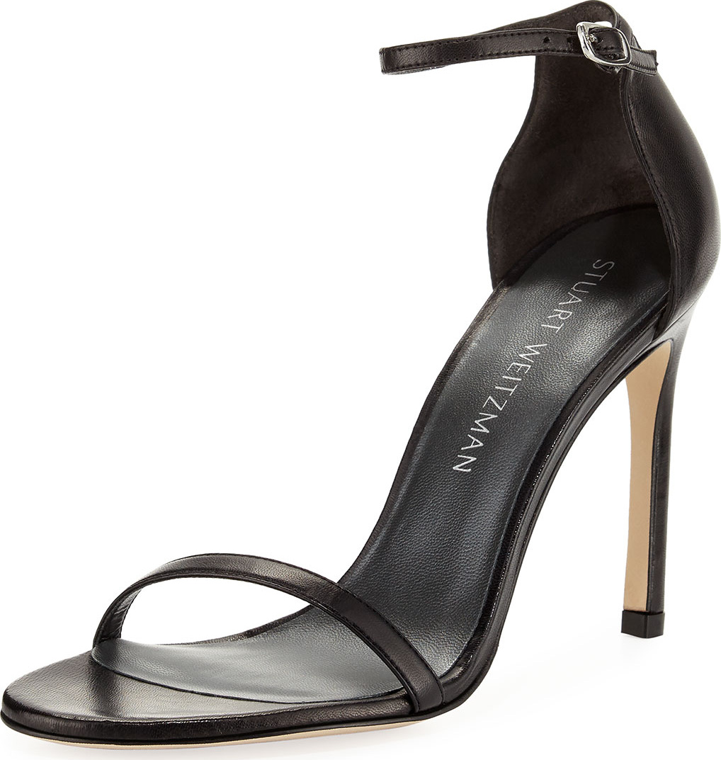 Stuart Weitzman Nudistsong 90mm Minimalist Leather Sandals