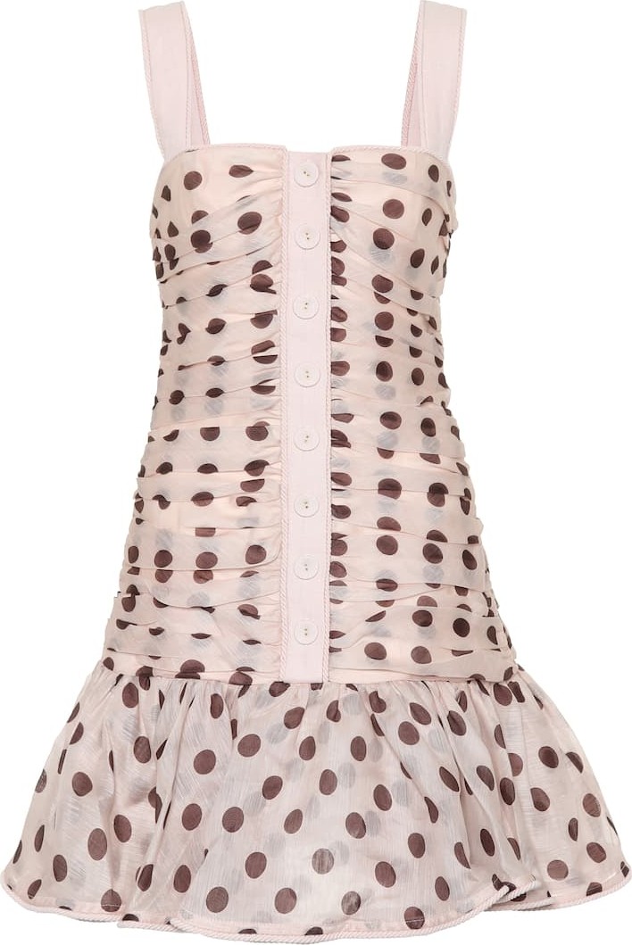 Zimmermann Corsage linen and silk minidress