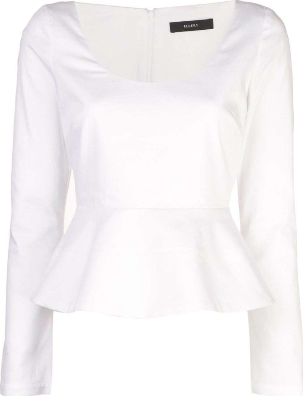 Ellery MANZONI LONG SLEEVE PEPLUM TOP