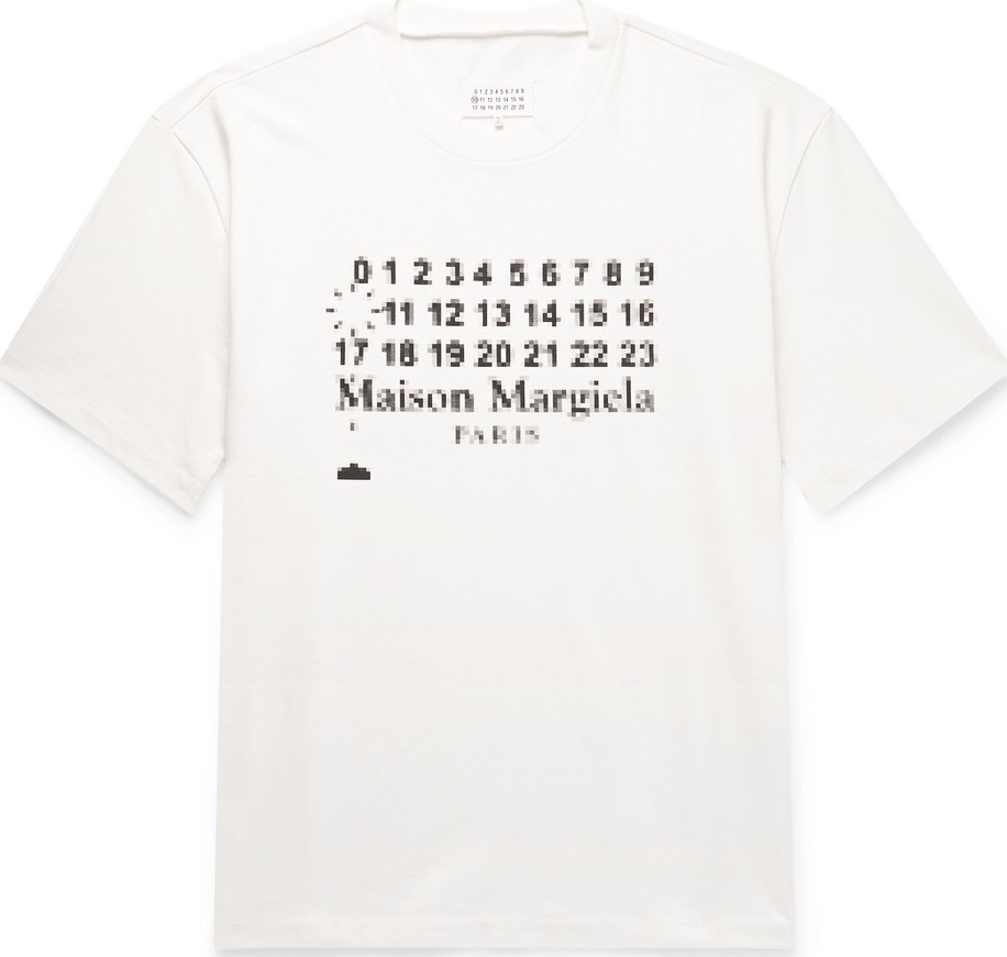 Maison Margiela Oversized Printed Cotton-Jersey T-Shirt