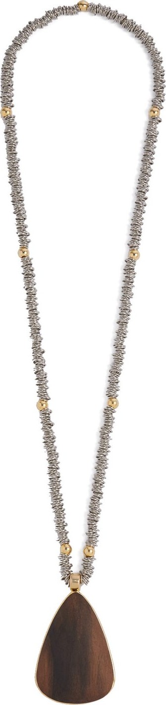Joelle Kharrat Pera wood-pendant necklace