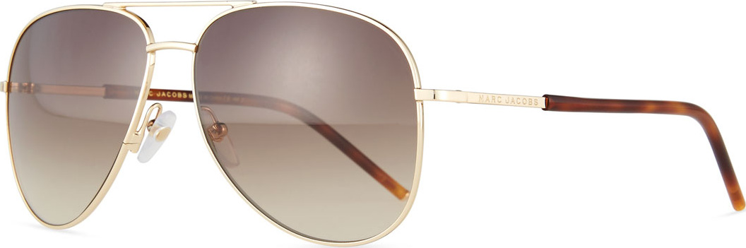 MARC JACOBS Metal Aviator Sunglasses