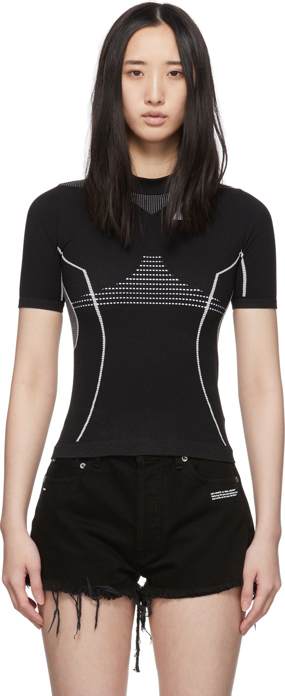 Off White Black Athletic T-Shirt