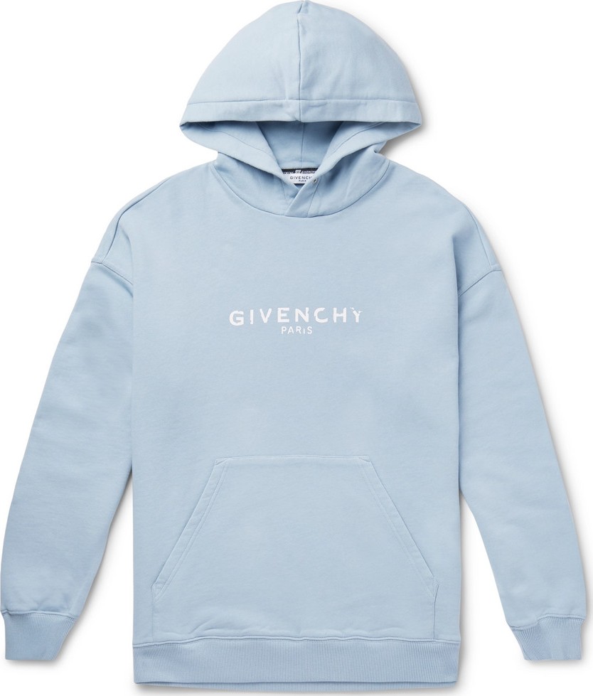 Givenchy Logo-Print Loopback Cotton-Jersey Hoodie
