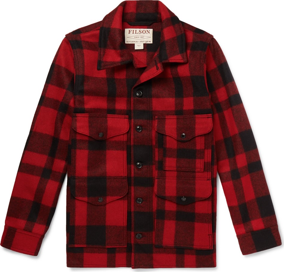 Filson Checked Virgin Wool Overshirt