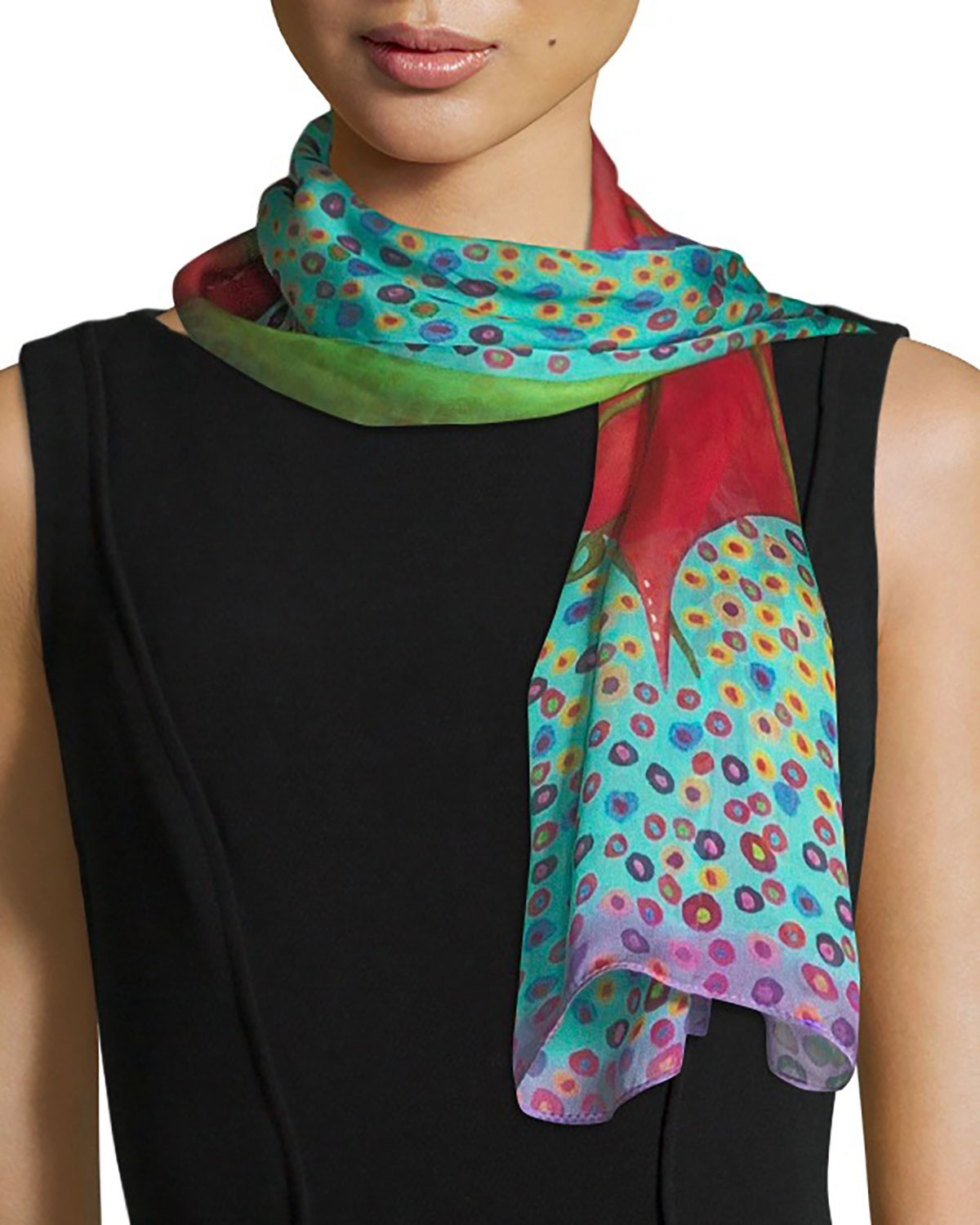 Mila & Such Bind Me Silk Scarf, 100x50cm
