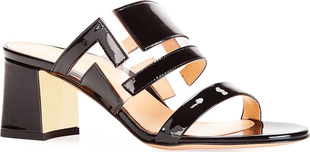 Marion Parke Bailey Geometric PVC Slide Sandals