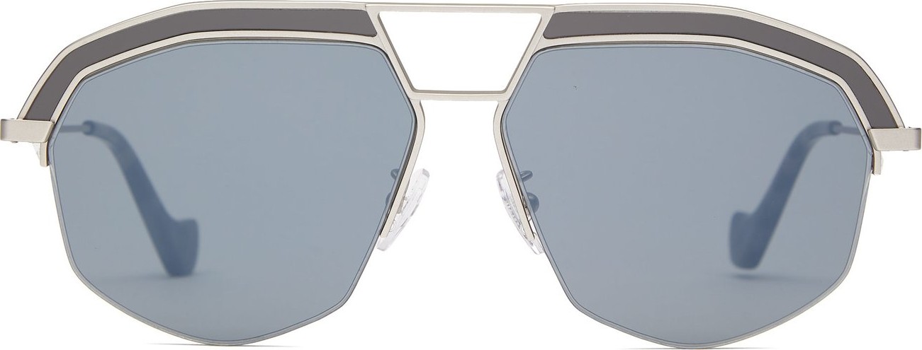 LOEWE Geometrical aviator metal sunglasses