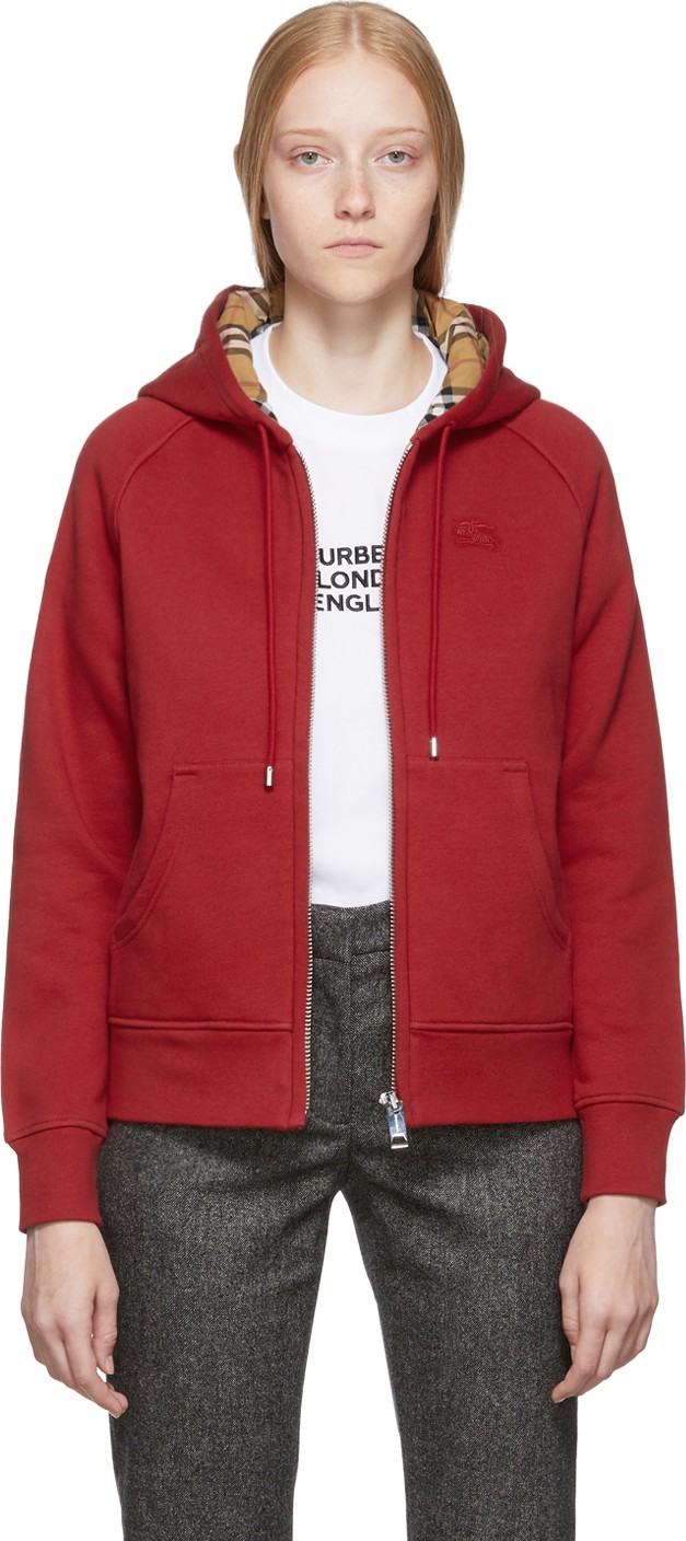 Burberry London England Red Hackfall Hoodie