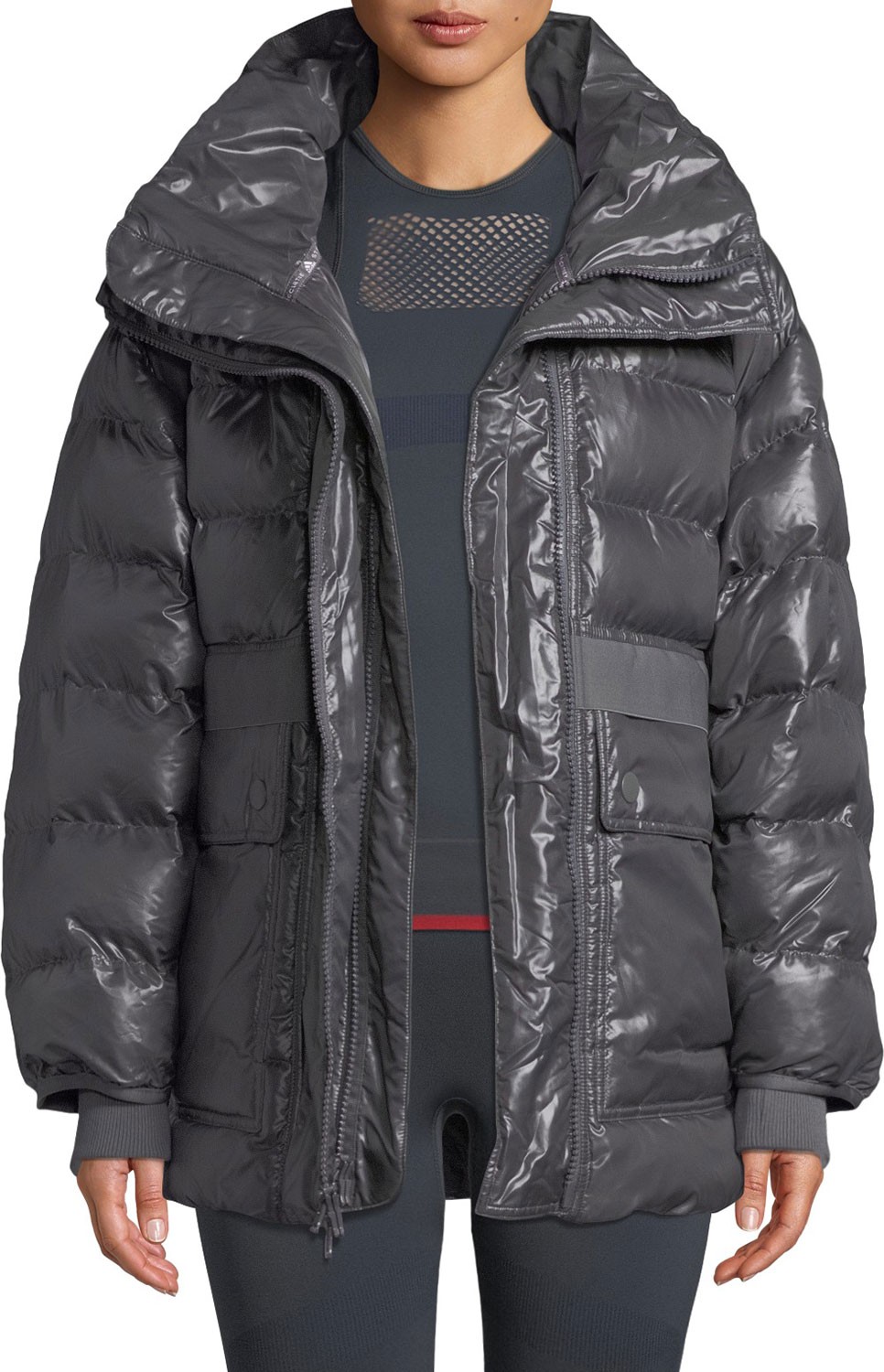 Adidas By Stella McCartney Training Zip-Front Parka Jacket