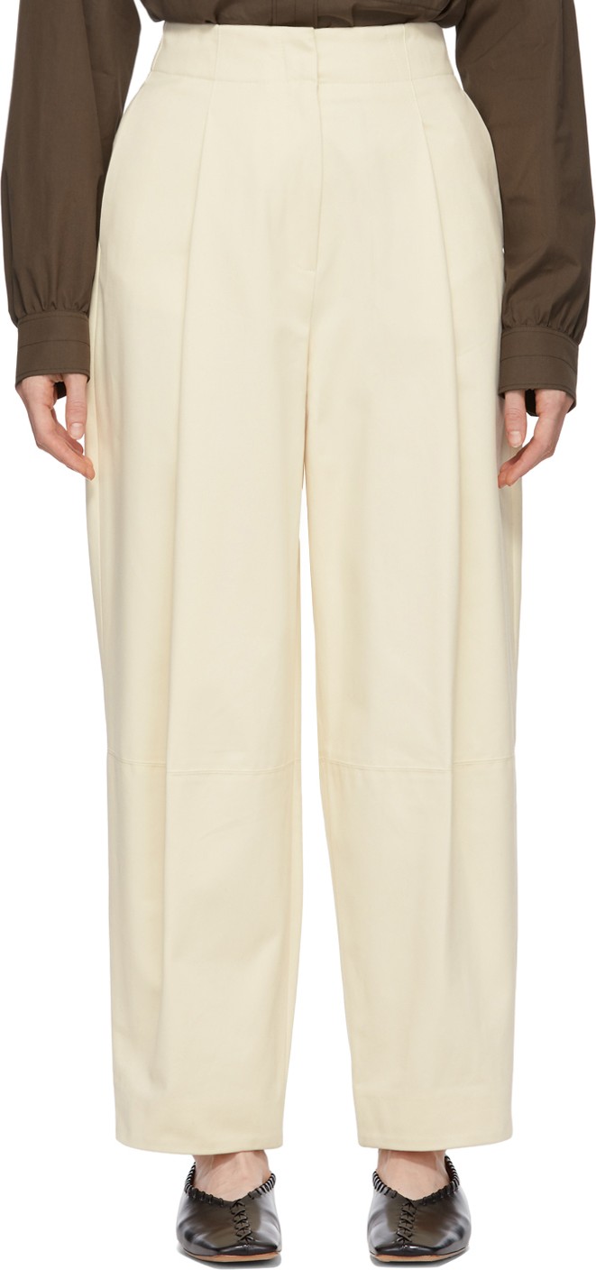 Studio Nicholson Off-White Chi Trousers