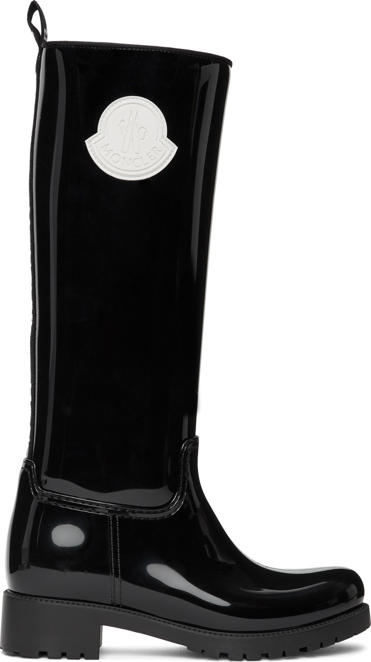 Moncler Black Rubber Ginger Tall Boots