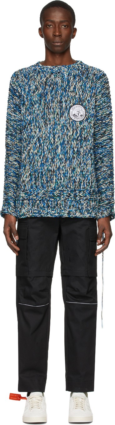 Off White Blue Climb Rope Sweater