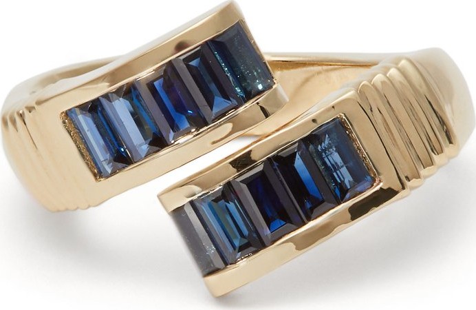 Retrouvai Buckle sapphire & gold ring
