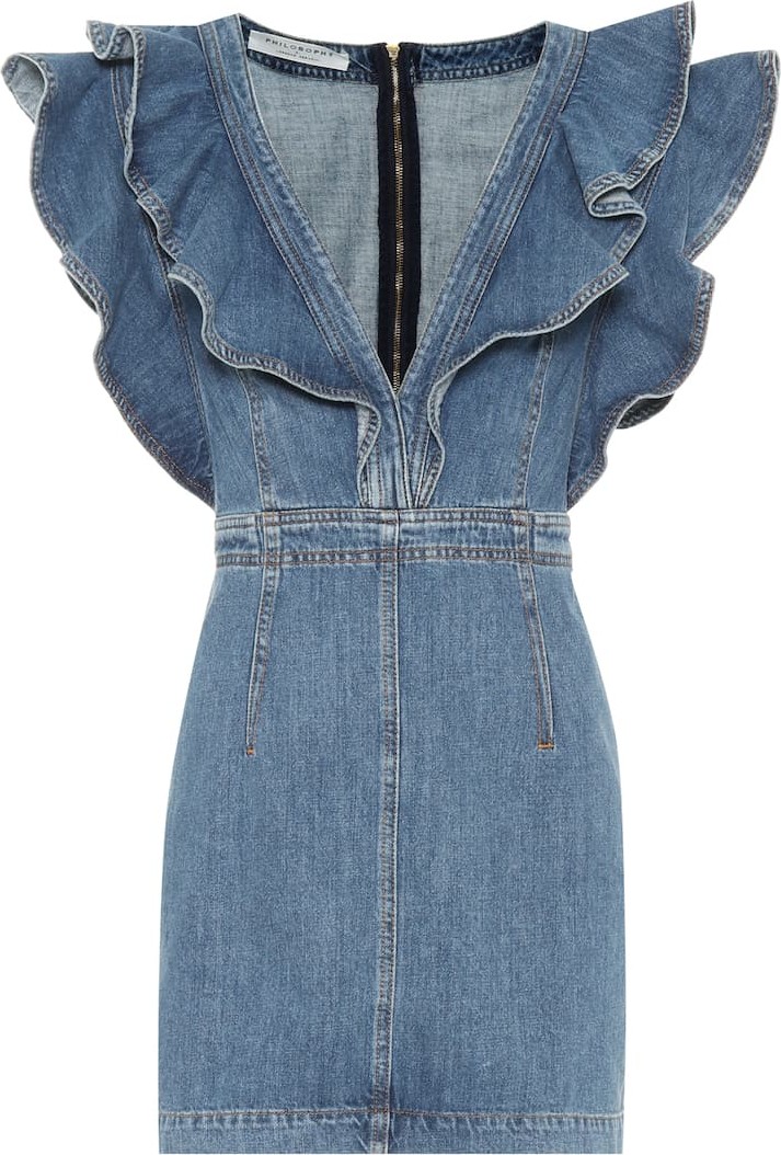 Philosophy Di Lorenzo Serafini Denim minidress